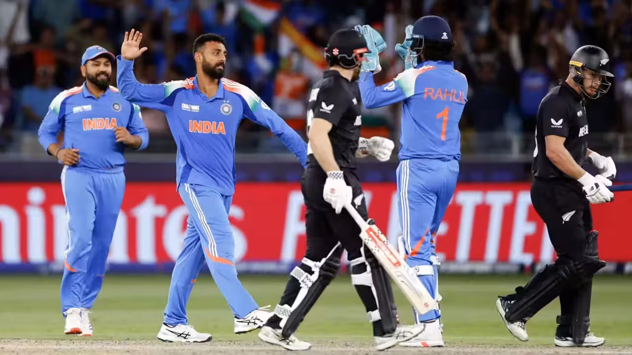 India vs New Zealand Champions Trophy 2025 Final: A Thrilling Battle in Dubai New Zealand’s Chase A Test of Nerves